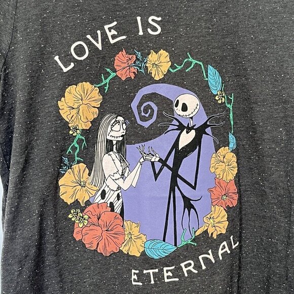 Disney Nightmare Before Christmas Jack Sally Love Is Eternal Graphic T Shirt L - Picture 5 of 7